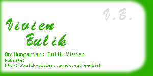 vivien bulik business card